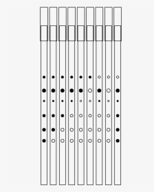 Tin Whistle Fingering Chart - Parallel, HD Png Download, Transparent PNG