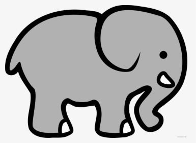 Transparent Indian Elephant Png - Cartoon Elephant Side View, Png Download, Transparent PNG