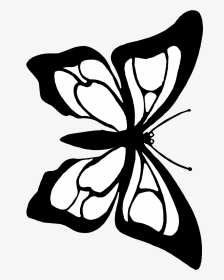 Butterfly Cutout Coloring Page - Butterfly Cutout, HD Png Download, Transparent PNG