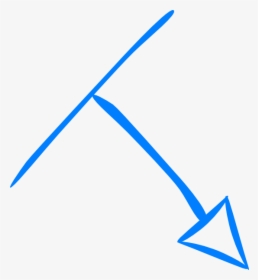 Embedded Blue Arrow Point Down Right Svg Clip Arts - Blue Arrow Pointing Right Down, HD Png Download, Transparent PNG