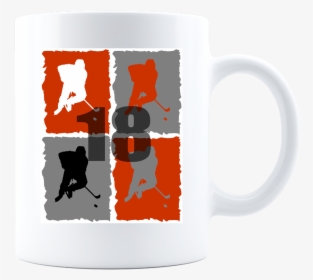 Hockey Athlete Player Logo Coffee Mug - Mug, HD Png Download, Transparent PNG