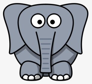 Cartoon Elephant Clip Art - Clipart Elephant Face, HD Png Download, Transparent PNG