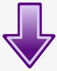 Purple Arrow Pointing Down Clipart , Png Download - Down Arrow Sign Transparent, Png Download, Transparent PNG