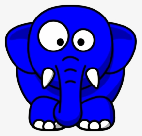Elephant Cartoon With Glasses, HD Png Download, Transparent PNG