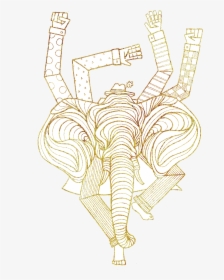 This Ganesha Inspired Elephant Captures Elements Of - Illustration, HD Png Download, Transparent PNG