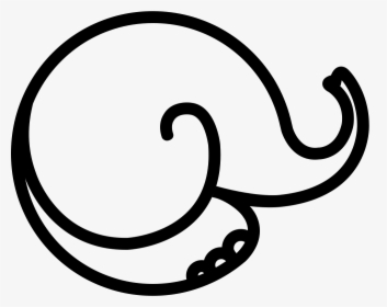 Linear Elephant - Line Art, HD Png Download, Transparent PNG