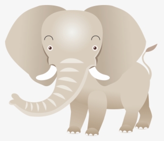 Indian Elephant African Elephant Drawing - Indian Elephant, HD Png Download, Transparent PNG