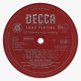 Decca Lk4661 Rolling Stones Label - Decca The Rolling Stones, HD Png Download, Transparent PNG