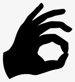 Hand-307289 - Okay Hand Sign Clip Art, HD Png Download, Transparent PNG