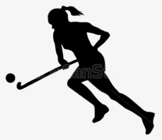 #hockey - Silhouette Field Hockey Girl, HD Png Download, Transparent PNG
