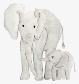 Clip Art Baby Elephant Watercolor - Baby Elephant Watercolor Transparent, HD Png Download, Transparent PNG