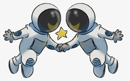 Trippy Astronaut Png - Astronaut In Space Cartoon, Transparent Png, Transparent PNG