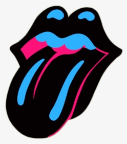 Lip Black Blacklip Mouth Clipart Clipartlip Lipclipart - Arte Pop Rolling Stones, HD Png Download, Transparent PNG