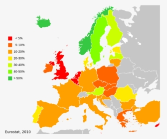 Eu - Renewables - Cold War Map Europe Blank, HD Png Download, Transparent PNG