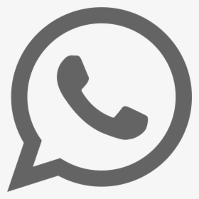 Whatsapp Black And White Logo Png, Transparent Png, Transparent PNG