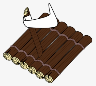 Wooden Raft Clipart Free - Wooden Raft Clipart, HD Png Download, Transparent PNG