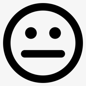 Clip Art Serious Emoticon - Serious Icon Png, Transparent Png, Transparent PNG