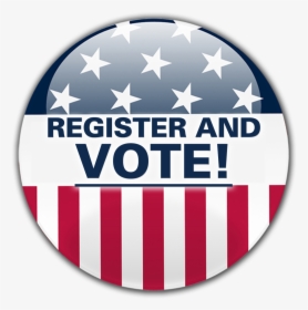 Register To Vote Circle Png Clipart - Register To Vote Buttons, Transparent Png, Transparent PNG