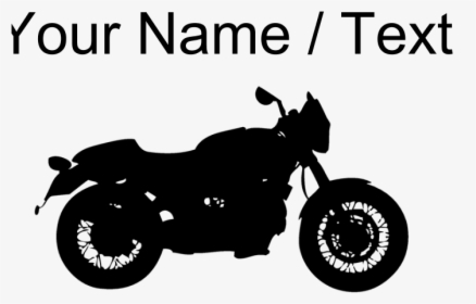 Custom Vintage Motorcycle Silhouette Shower Curtai - Yamaha Cafe Racer Abarth, HD Png Download, Transparent PNG