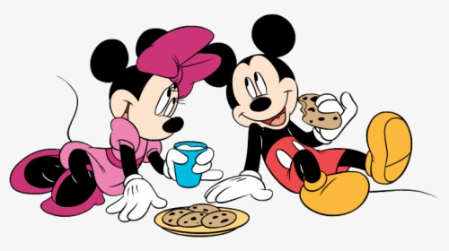 Mickey And Minnie Eating Cookies, HD Png Download, Transparent PNG