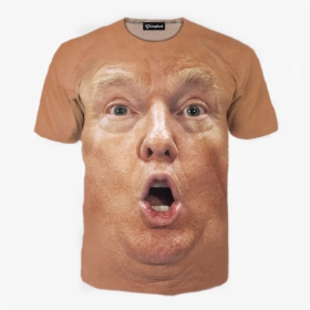 Clip Art Donald Trump Tee All - Trump Face Shirt, HD Png Download, Transparent PNG