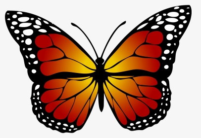 Butterfly Monarch Abstract Free Picture - Monarch Butterfly Clipart, HD Png Download, Transparent PNG