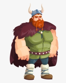 Viking Warrior Cartoon Vector Character Aka Bjorn Strong - Cartoon Viking, HD Png Download, Transparent PNG