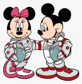 Mickey And Minnie Mouse Astronaut, HD Png Download, Transparent PNG