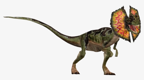 Dilophosaurus Render - Dinosaur Dilophosaurus Jurassic Park, HD Png Download, Transparent PNG