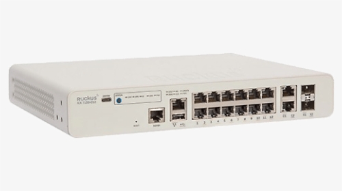 Ruckus Icx 7150-c12p Compact Switch Image - Ethernet Hub, HD Png Download, Transparent PNG