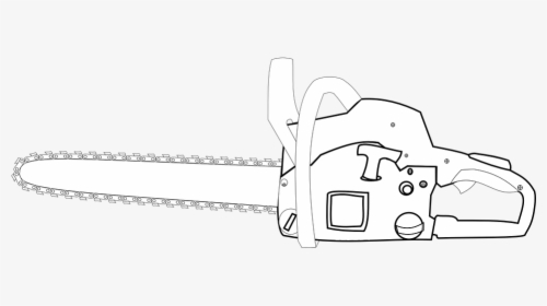 Chainsaw, Tool, Equipment, Saw, Chain, Lumberjack, - Chainsaw Black And White, HD Png Download, Transparent PNG