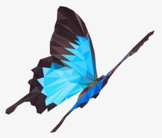 Butterfly 0 Origami Animation Studio - Butterfly Low Poly, HD Png Download, Transparent PNG