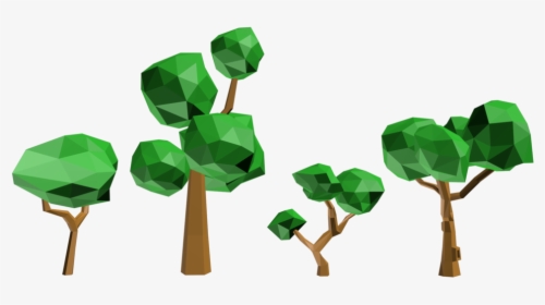 3d Tree Low Poly , Png Download - Free Low Poly 3d Trees, Transparent Png, Transparent PNG