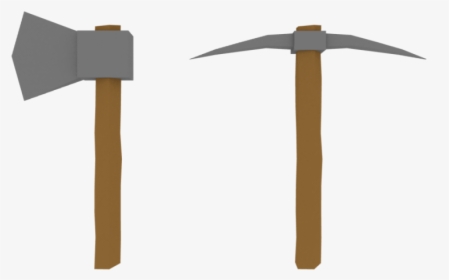 Low Poly Axe & Pickaxe 3d Model - Framing Hammer, HD Png Download, Transparent PNG
