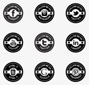 Retro Social Badges - Retro Icon Free, HD Png Download, Transparent PNG