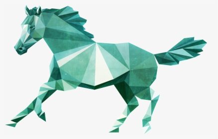 Low Poly Horse - Low Poly Art Horse, HD Png Download, Transparent PNG