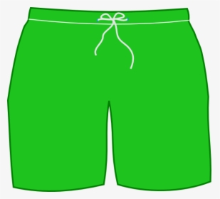 Green Swim Shorts Clip - Green Shorts Clipart, HD Png Download, Transparent PNG