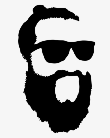 Beard Silhouette Png - Sunglasses And Beard Silhouette, Transparent Png, Transparent PNG