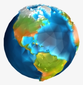 Low Poly Earth Png, Transparent Png, Transparent PNG