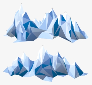 Low Poly D Computer - Polygonal Mountain, HD Png Download, Transparent PNG