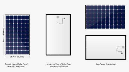 Solar Panels Landscape Or Portrait, HD Png Download, Transparent PNG