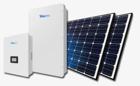 Trina Panels & Inverter - Solar Panels With Inverter Png, Transparent Png, Transparent PNG