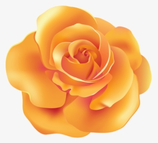 Orange Flower Art Clip, HD Png Download, Transparent PNG