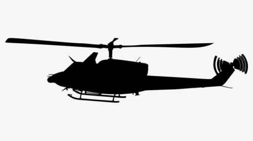 Military Helicopter Bell Uh-1 Iroquois Bell 204/205 - Black Hawk Helicopter Png, Transparent Png, Transparent PNG