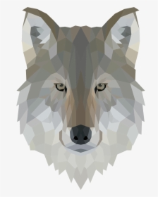 Low Poly Wolf Head Transparent, HD Png Download, Transparent PNG