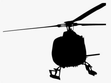 Transparent Helicopter Clipart - Transparent Helicopter Silhouette, HD Png Download, Transparent PNG