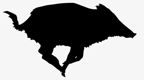 Boar Png - Wild Boar Silhouette Free, Transparent Png, Transparent PNG