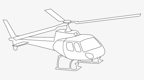 Helicopter Coloring Page - Helicopter Rotor, HD Png Download, Transparent PNG