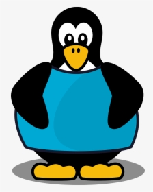 Penguin Wearing A Shirt, HD Png Download, Transparent PNG