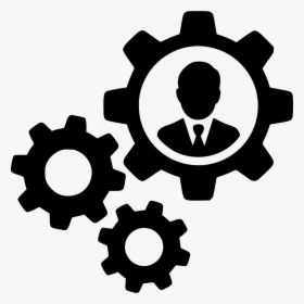 User Man Gears Cogs Settings Control Avatar Options - Settings Vector, HD Png Download, Transparent PNG